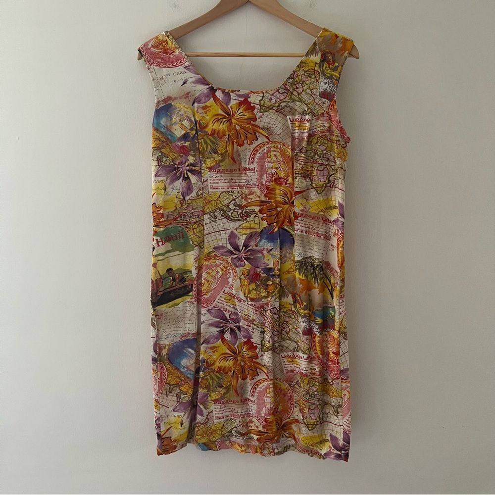 Jam’s World Vintage Dress Sleeveless Size Small Hawaiian Tropical Beach Vacation